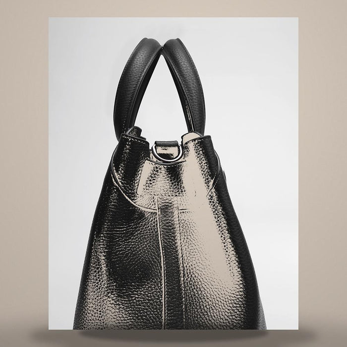 DIOR Small Normandy Tote Bag Black Grained Calfskin Crossbody