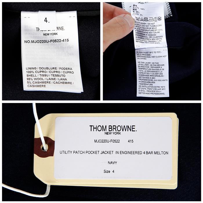 THOM BROWNE Utility Patch Pocket Jacket MJO220U F0522 415