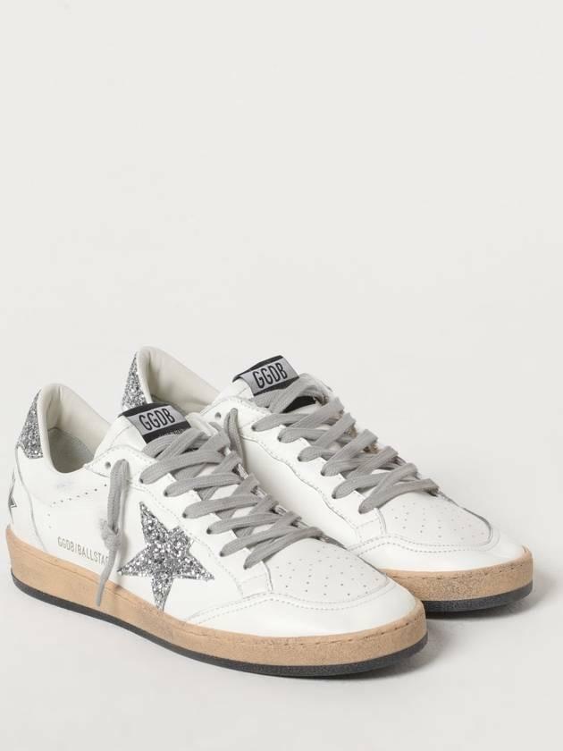 GOLDEN GOOSE Glitter Star Ball Star Low-Top Sneakers White Leather