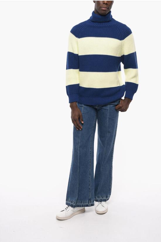 SUNNEI Turtleneck Knit Sweater Men’s Fall/Winter CRTWMKNW002KNT016LYEB DOM