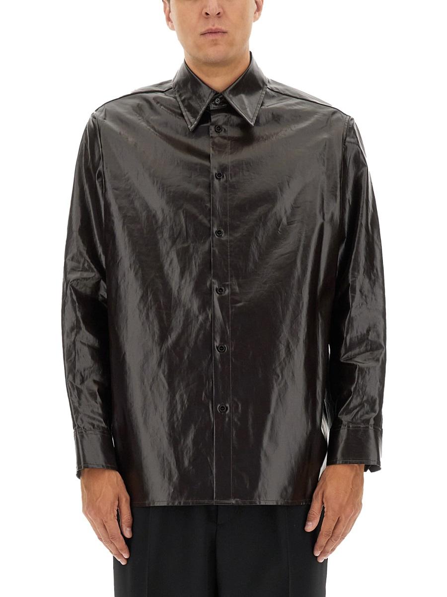 Maison Margiela Long Sleeve Shirt White Cotton Men's