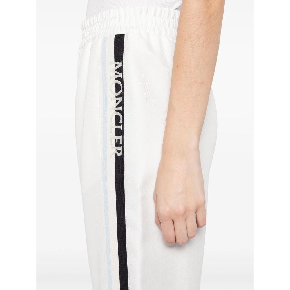 Moncler Logo Trim Jogger Sweatpants Women White