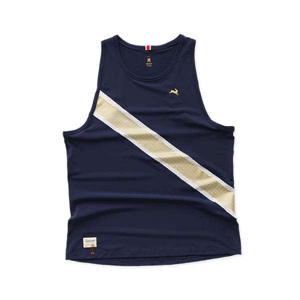 Tracksmith Strata Singlet Men’s Running Tank Navy