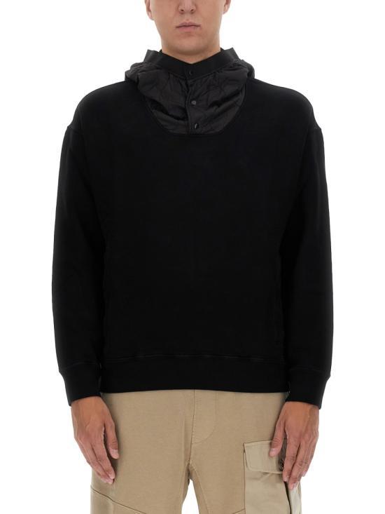 Ten C Women’s Hoodie Pullover Sweatshirt 23CTCUF08228B06455999 BLACK DOM