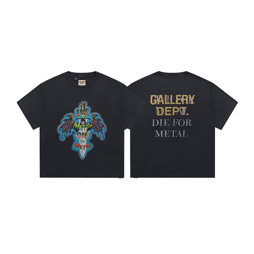 GALLERY DEPT. Live For Metal Graphic T-Shirt Black Men’s LFM 10287 VBLK
