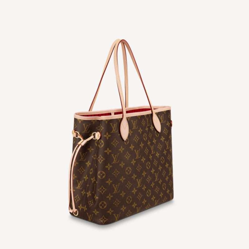 Louis Vuitton Monogram Neverfull MM Tote Bag Cherry Women