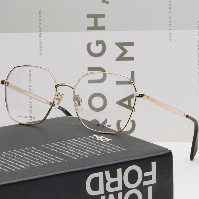 Police Gold-Rim Unisex Eyeglass Frame HARMONICA2 VPLA92 0300