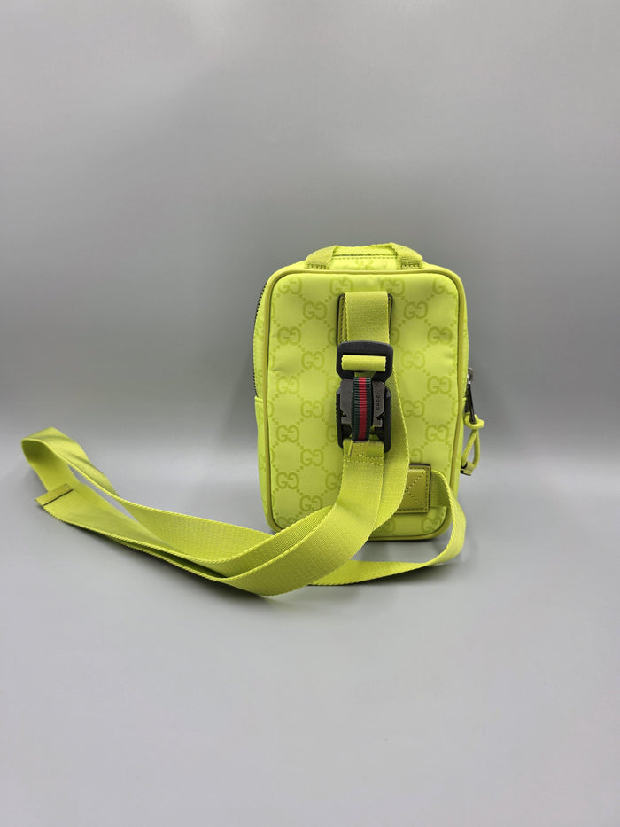 GUCCI Nexus Mini Sling Bag Bright Green Crossbody Bag