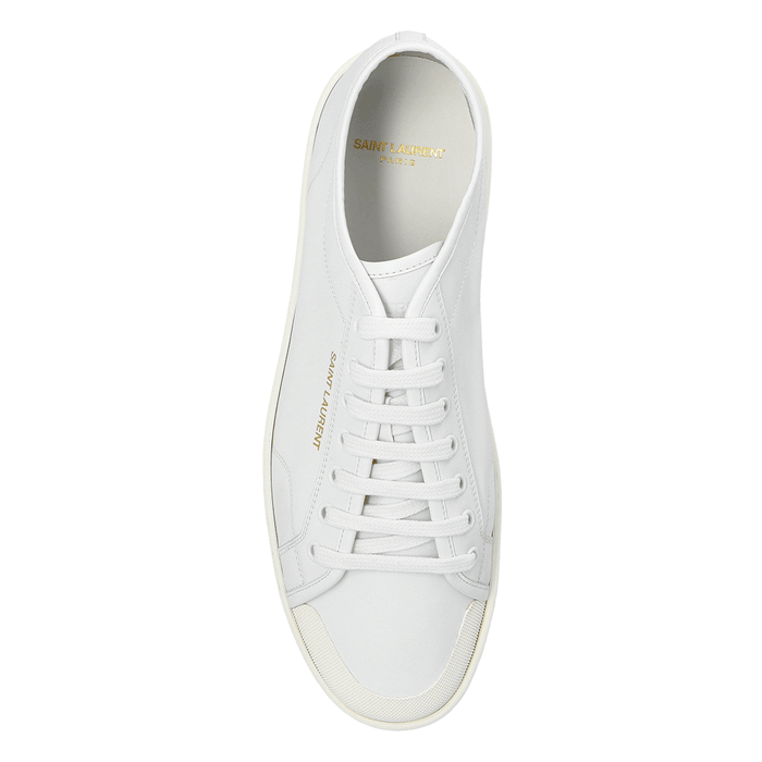 Saint Laurent GYM White Leather Low Top Sneakers Men