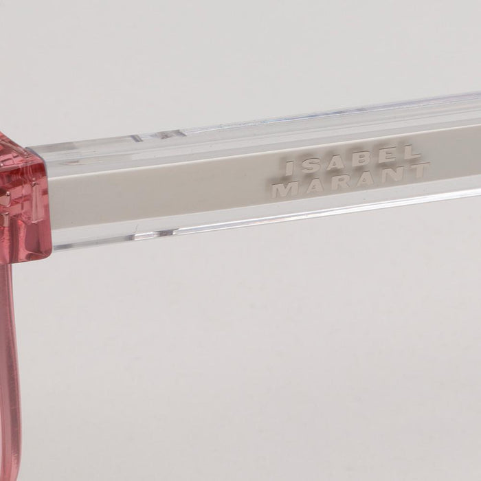 Isabel Marant Transparent Pink Square Acetate Sunglasses IM0165S 35J9O