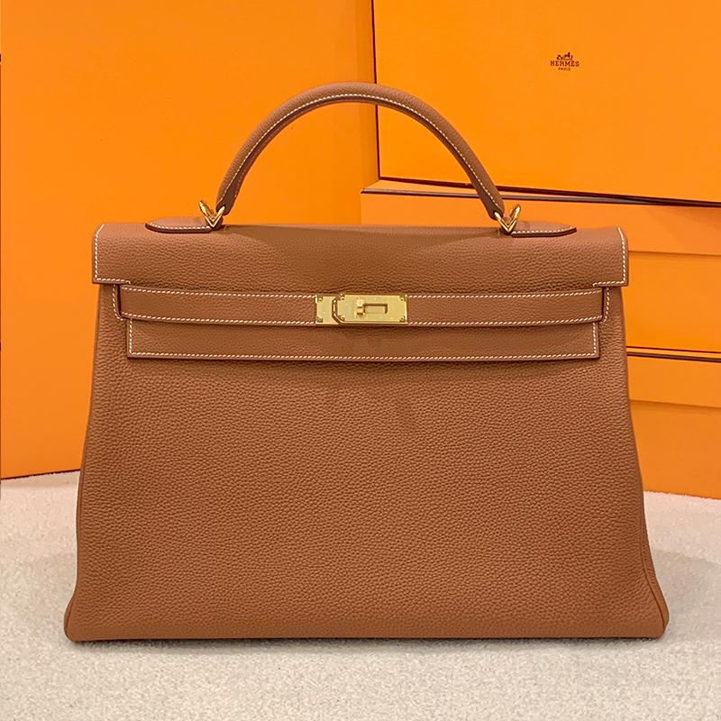 HERMES Kelly Bag Gold Color with Gold Hardware Tote
