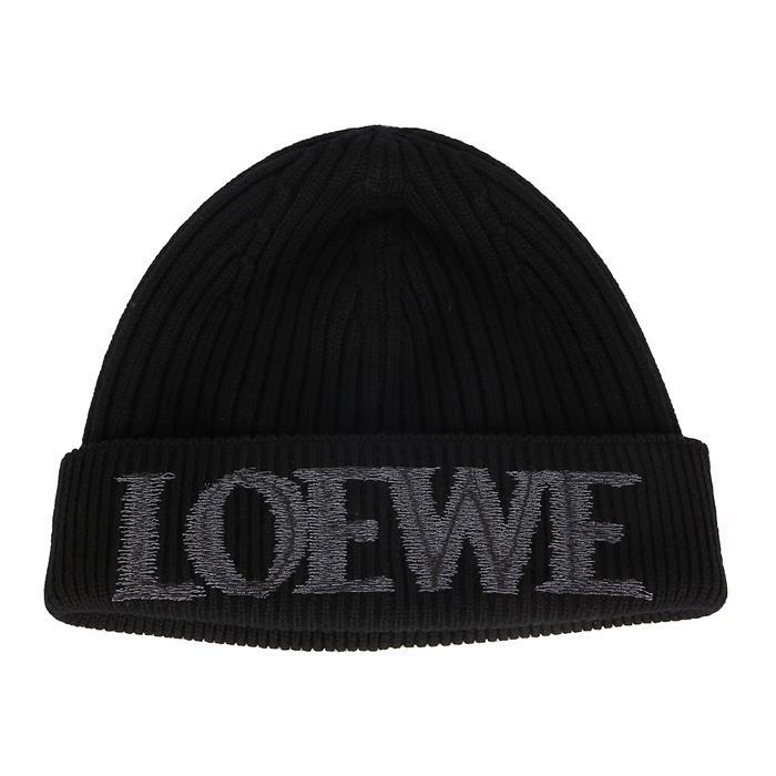 LOEWE Logo Wool Beanie for Men F540257X23 1100