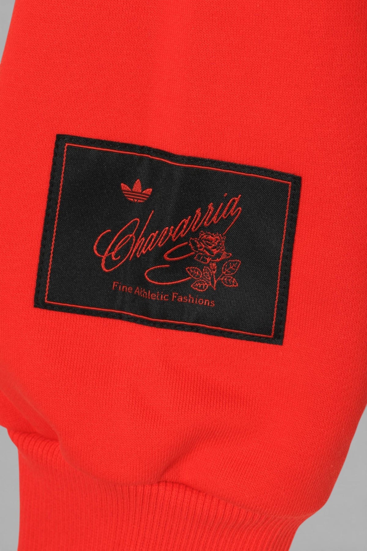 WILLY CHAVARRIA Adidas x Willy Chavarria Black Red Half Zip Pullover Sweatshirt