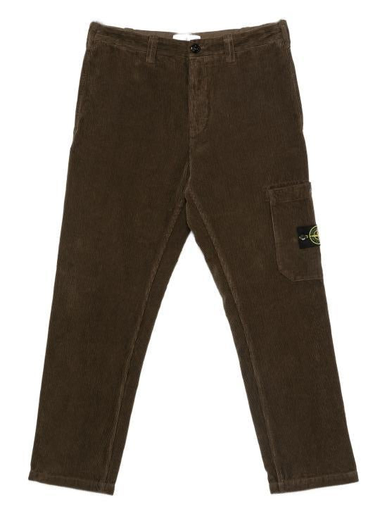 STONE ISLAND Military Green Straight Classic Pants K2S153100039 S0212 V0054