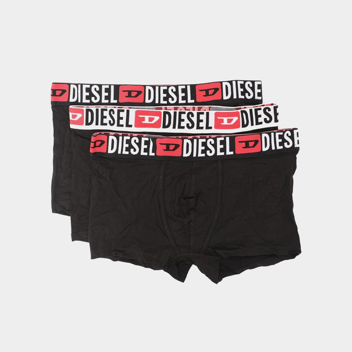 DIESEL Allover Logo Waistband 3-Pack Boxer Briefs for Men