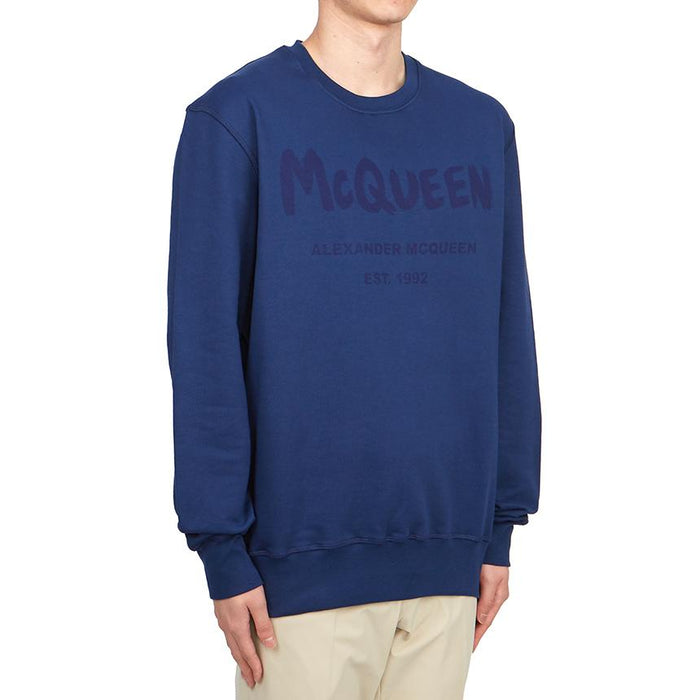 Alexander Mcqueen Men's Logo Sweatshirt Gray
