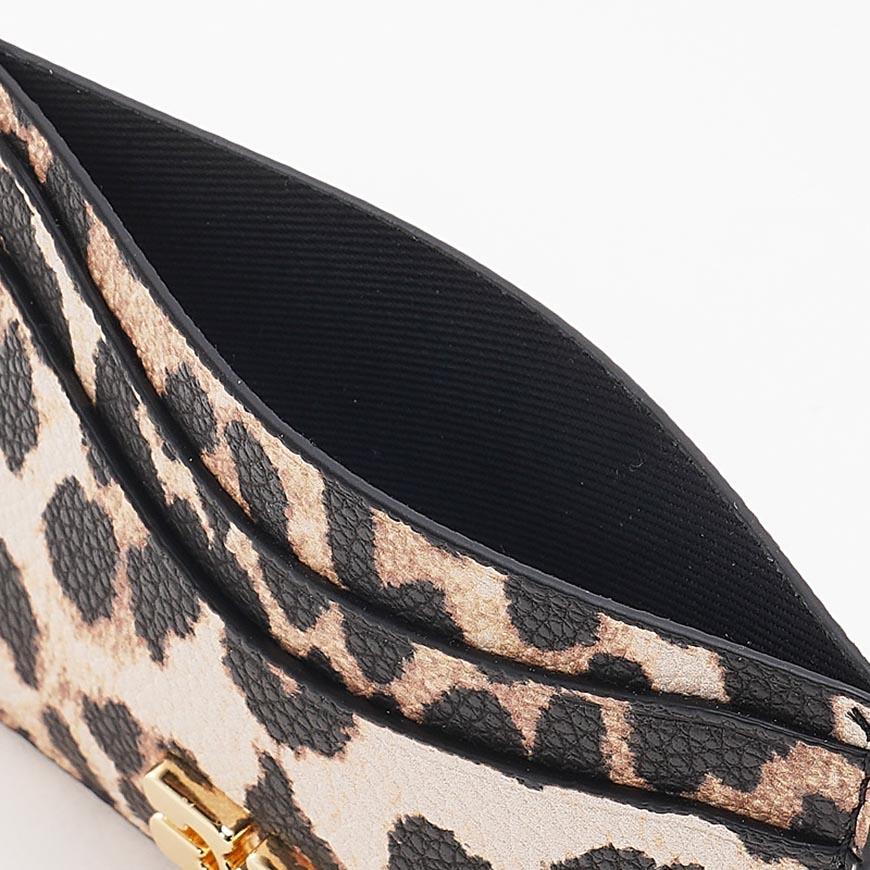 GANNI Women’s Leopard-Print Faux Leather Card Holder B3010076 859