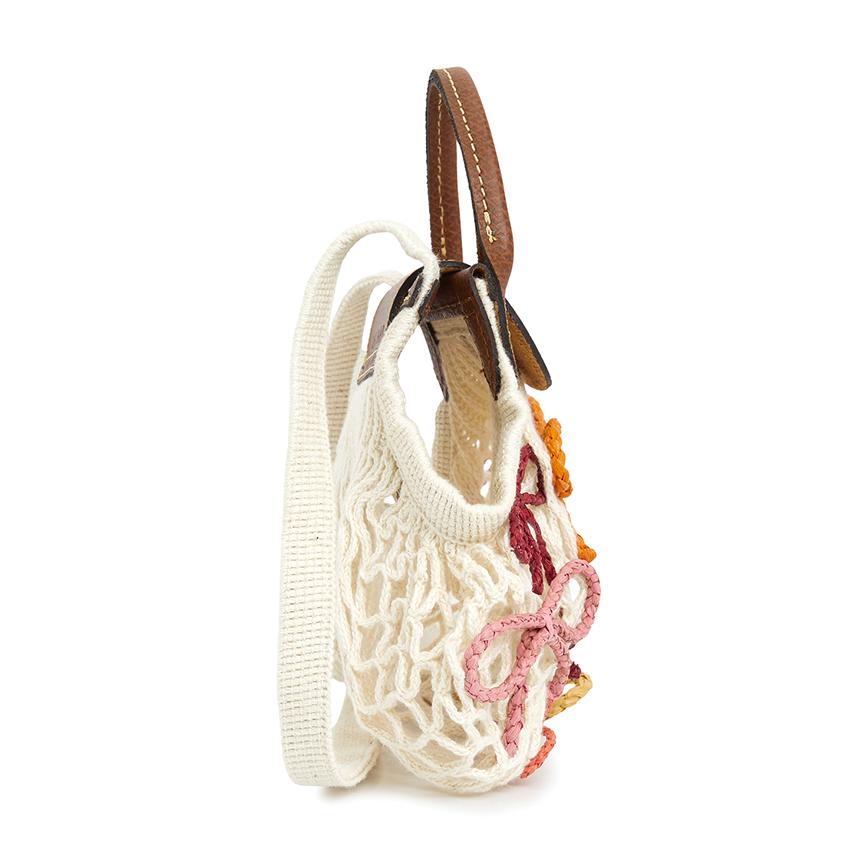 Longchamp Le Pliage Filet XS Women’s Crossbody Bag Gray Mesh