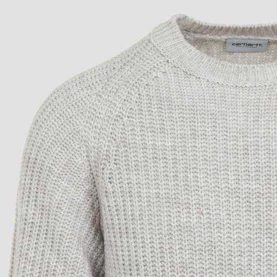 CARHARTT WIP Fleur De Sel Cotton Knit Crewneck Sweater Men’s