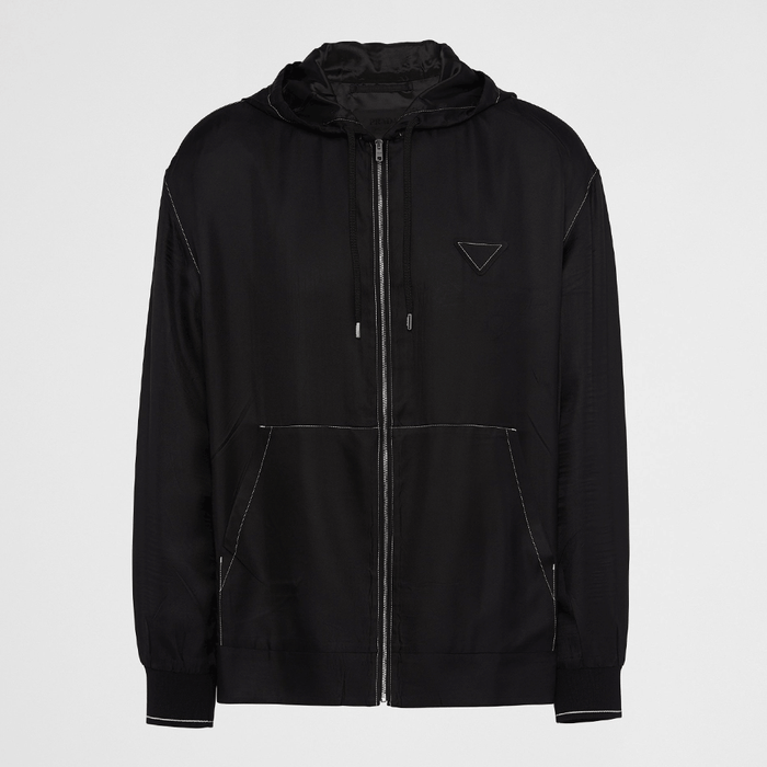 PRADA Men’s Silk Bomber Jacket SGC197 1QWC F0002