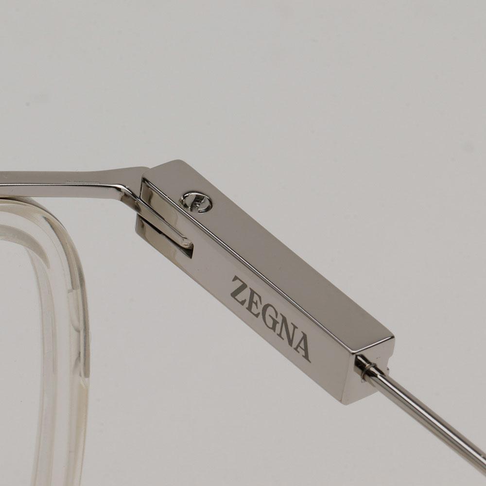 Zegna Clear Rectangle Unisex Eyeglass Frames EZ5288 026