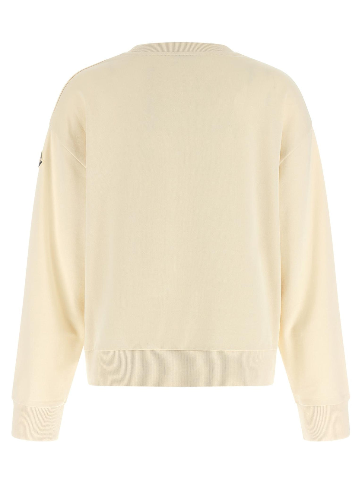 Moncler White Cotton Logo Sweatshirt