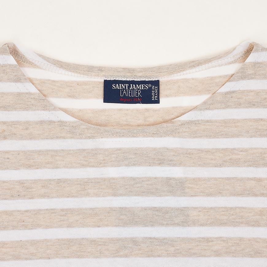 Saint James Unisex Levant Modern T-Shirt Natural White