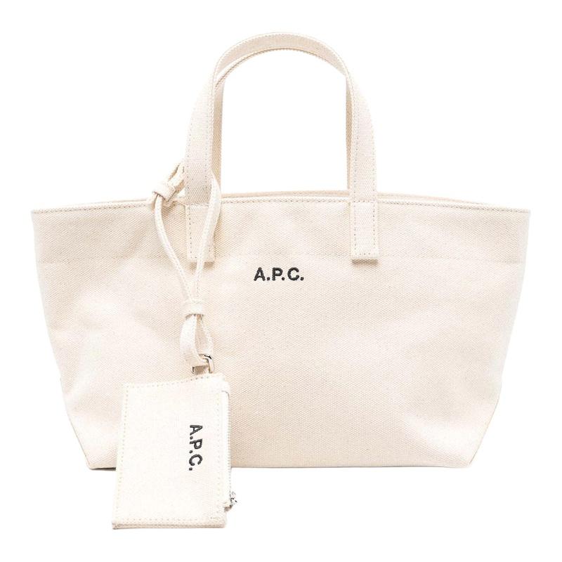 A.P.C. Le Drummer Small Tote Bag Black Leather Tote