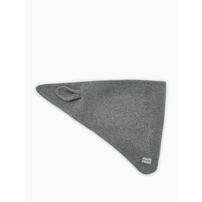 Miu Miu Wool-Blend Scarf Muffler Black