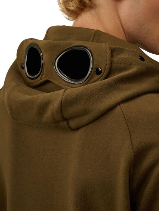 CP Company Diagonal Raised Fleece Goggle Hoodie Sweatshirt Wom RCCMSS 715A005086