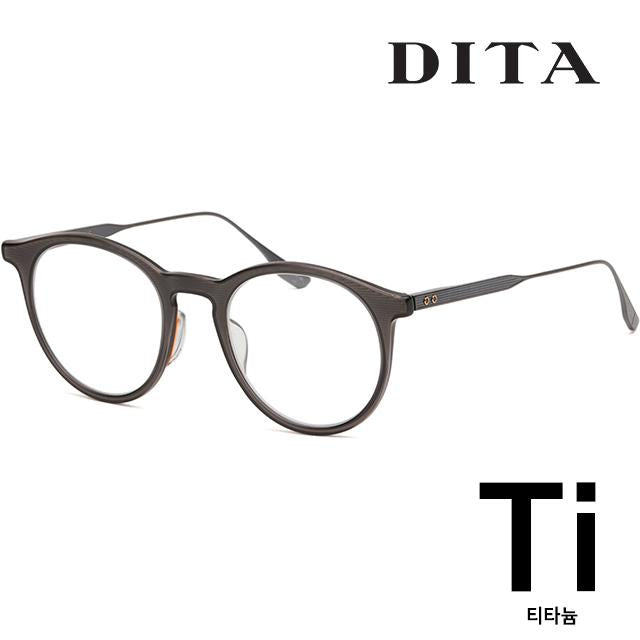 Dita Titanium Round Eyeglasses Frame TORUS Tortoise Unisex DTX110 50 02A
