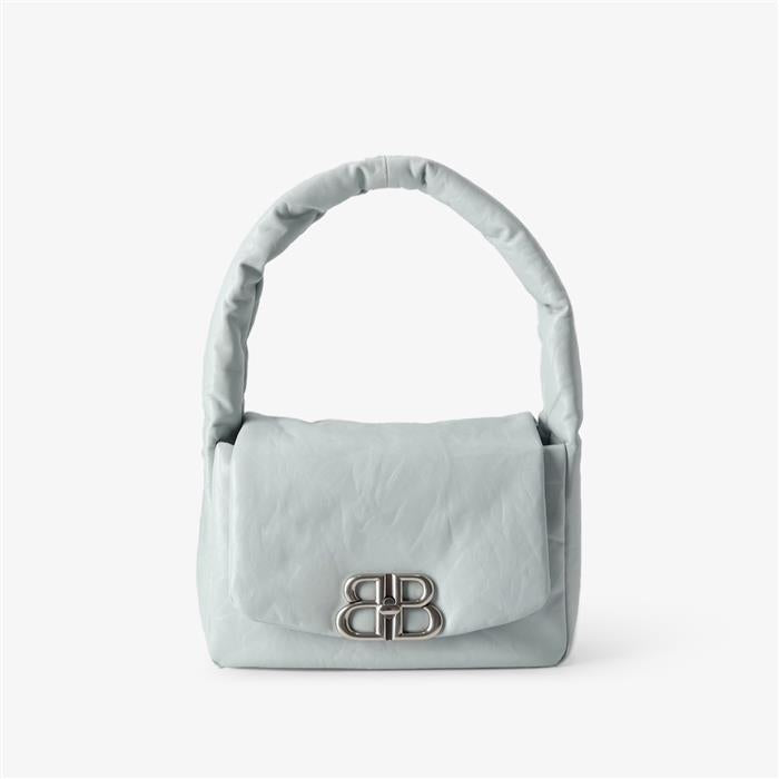 BALENCIAGA Monaco Small Sling Bag Shoulder Bag Green Leather