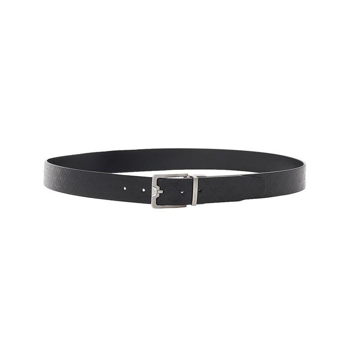 Emporio Armani Men’s Eagle Reversible Leather Belt Navy/Black