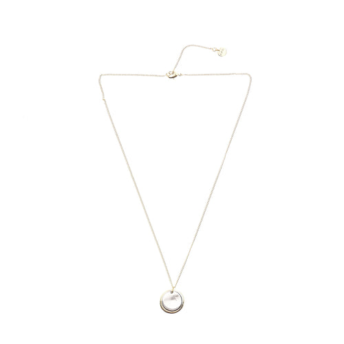 A.P.C. Eloi Double Metal Necklace Gold Silver