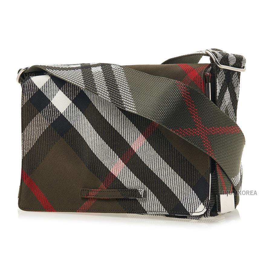 BURBERRY Check Trench Crossbody Bag for Men