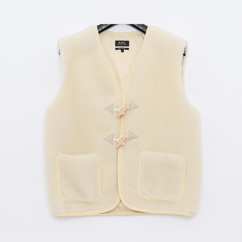 A.P.C. Jules Wool Blouson Vest Unisex Jacket Navy