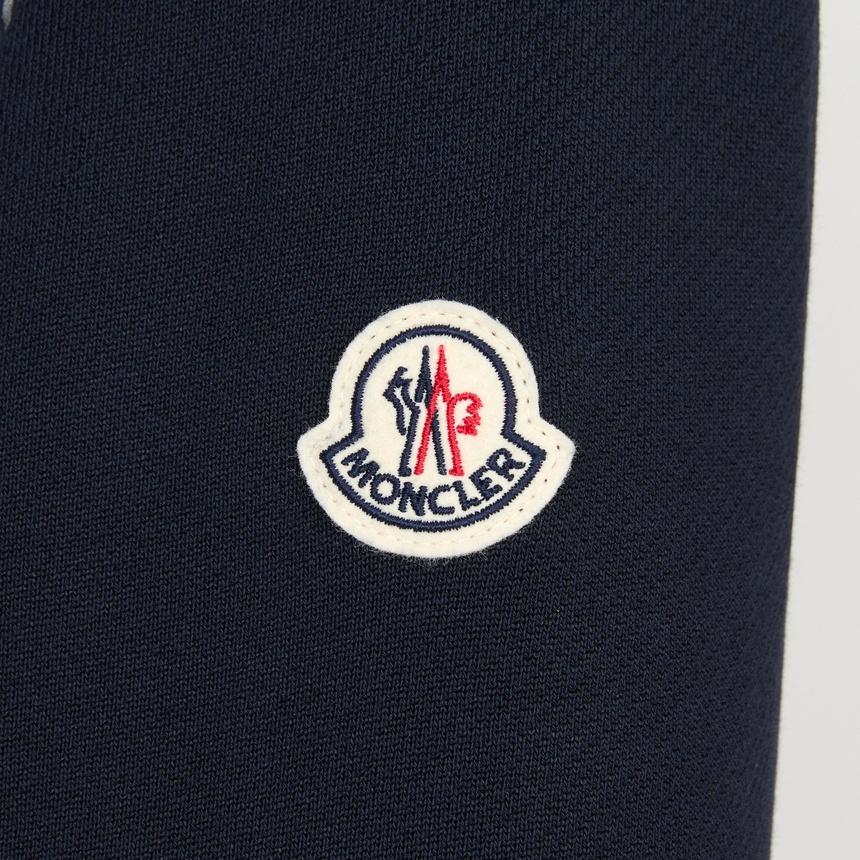 Moncler Women’s Zip-Up Sweatshirt Navy Cotton Knit Cardigan