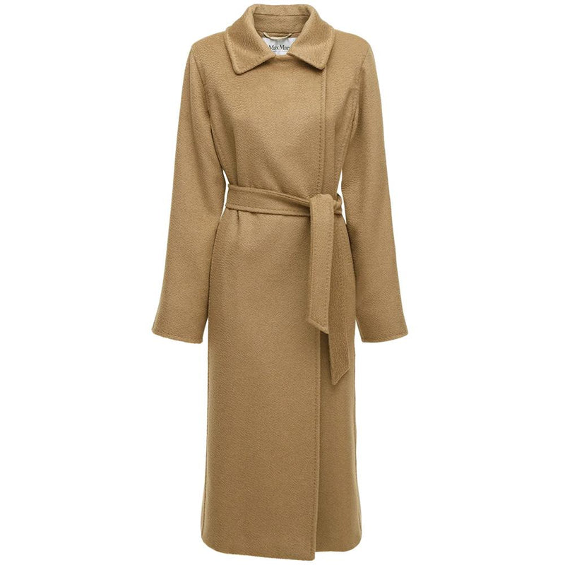 Max Mara Belted Cashmere Coat Camel