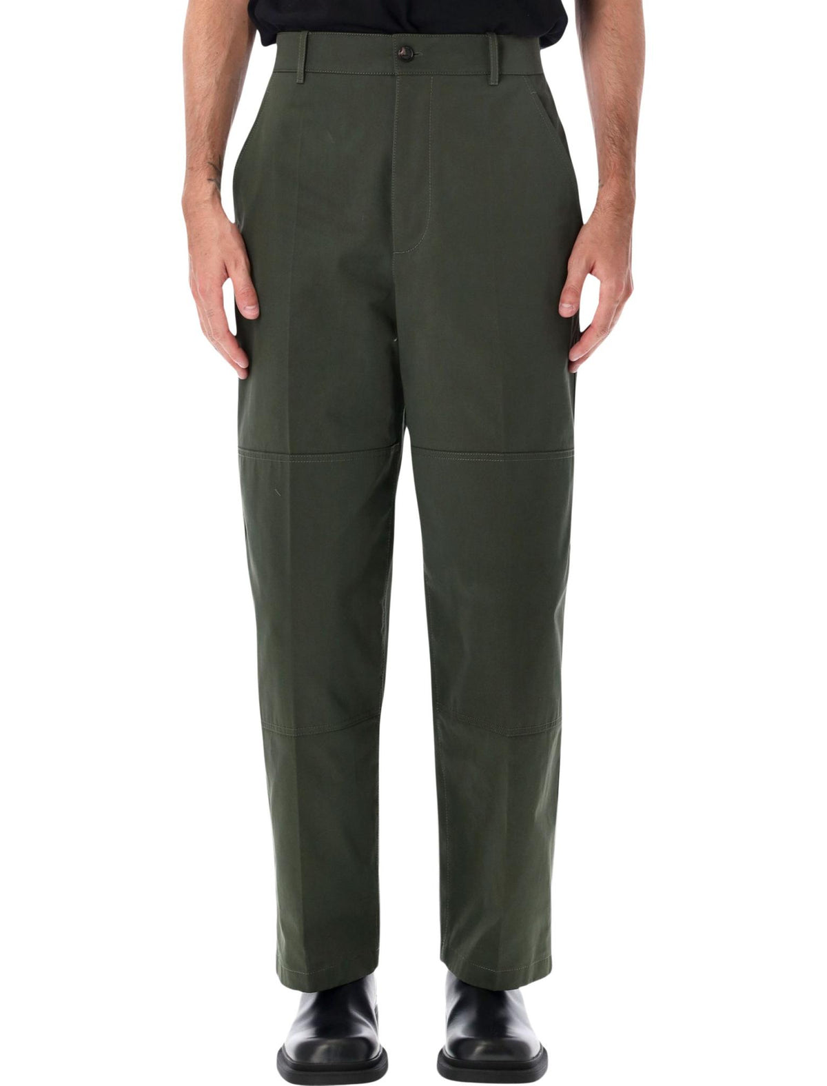 Bottega Veneta Black Wool Tailored Suit Pants