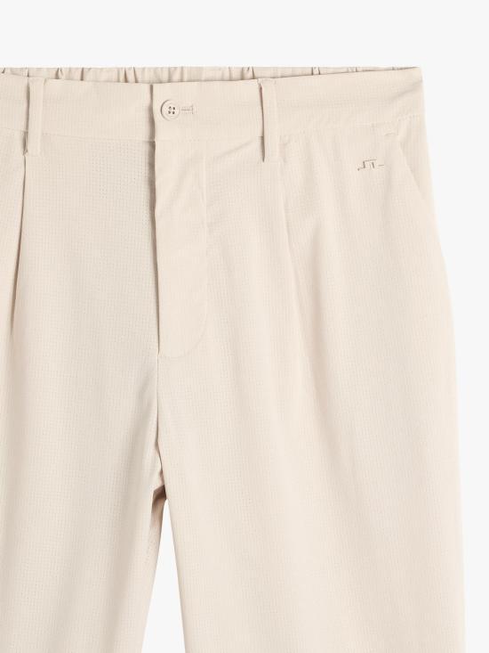 J LINDEBERG Straight Fit Classic Pants for Men BMPA15336U029 MOONBEAM DOM