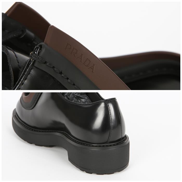 PRADA Brushed Leather Loafers 2EG421 055 F0807