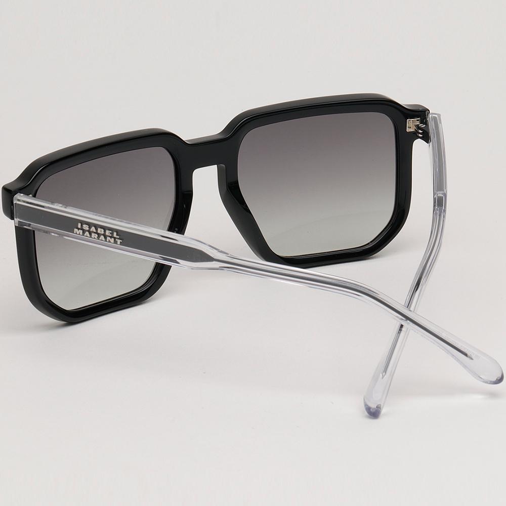 Isabel Marant Black Square Acetate Unisex Sunglasses IM0165S 8079O