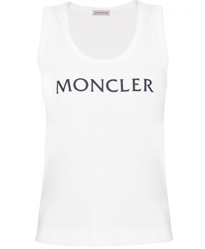 Moncler Logo Women’s White Tank Top T-Shirt