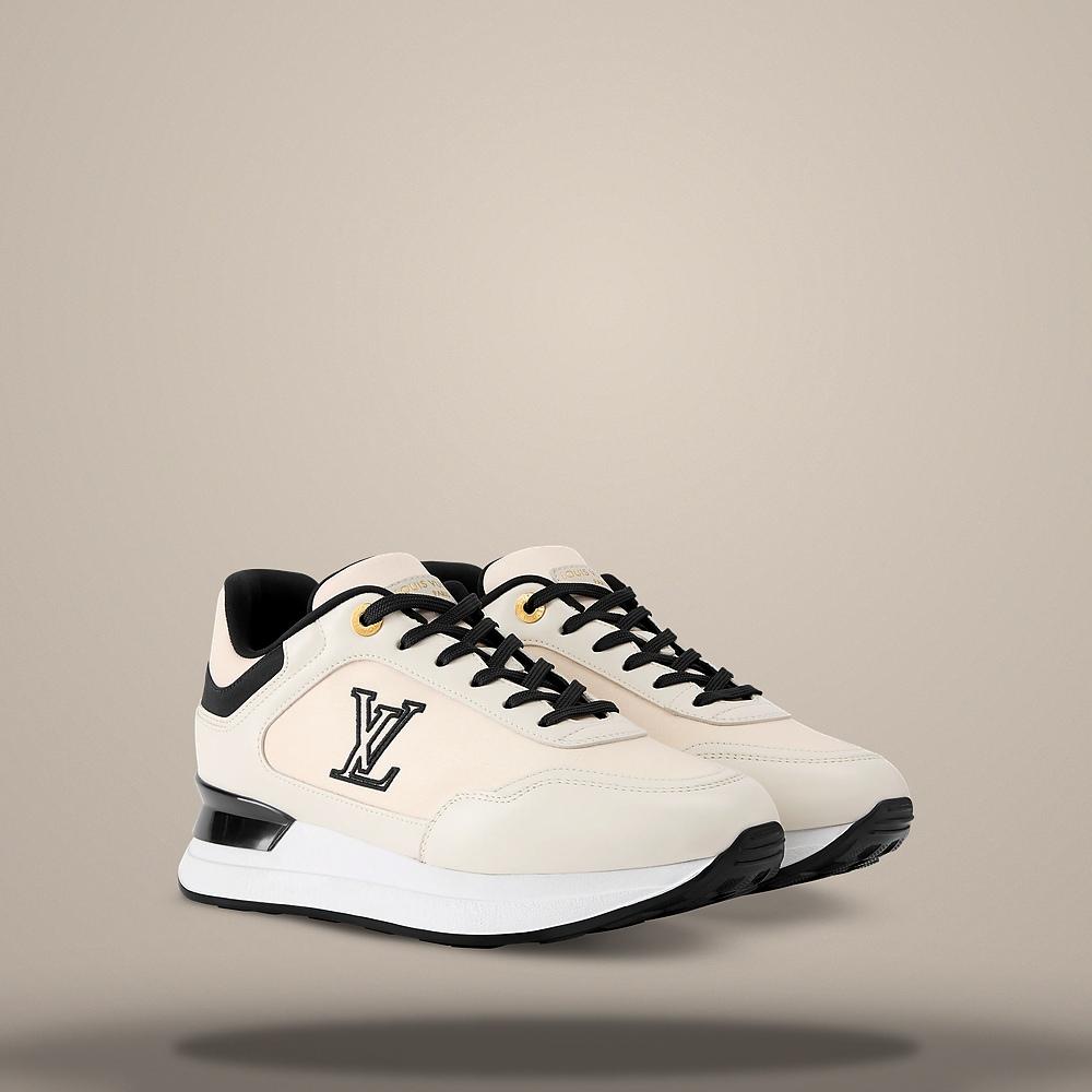 Louis Vuitton Men's Neo Run Away Low-Top Sneakers Cream 1AKYOW
