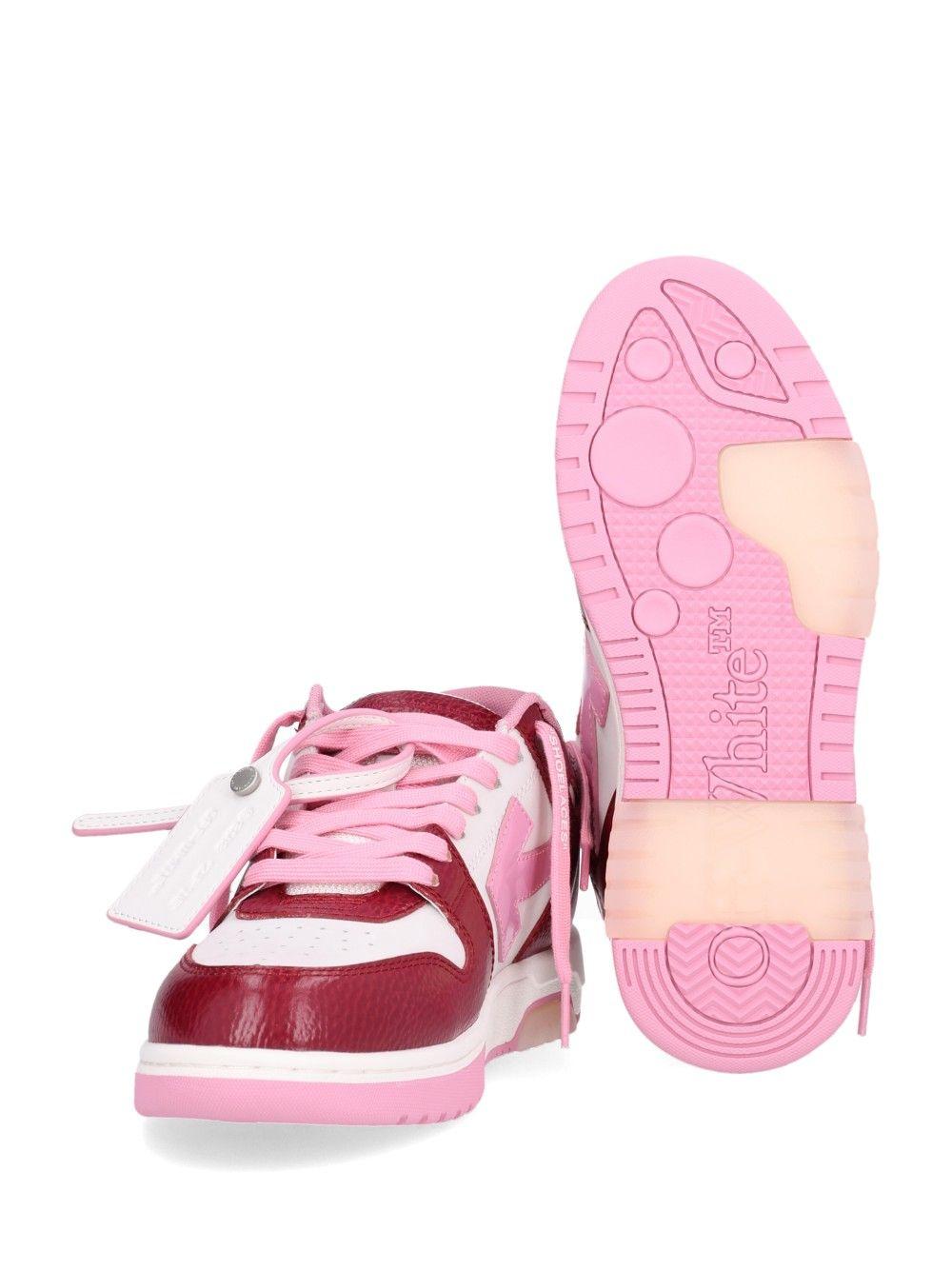 OFF WHITE Pink/White Low-Top Sneakers