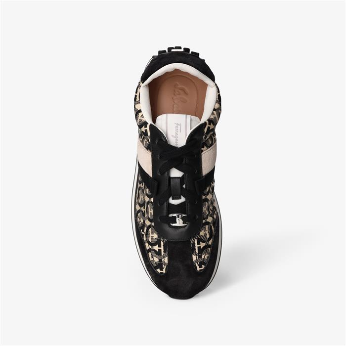 Ferragamo Gancini Iulio Low-Top Leather Sneakers for Men