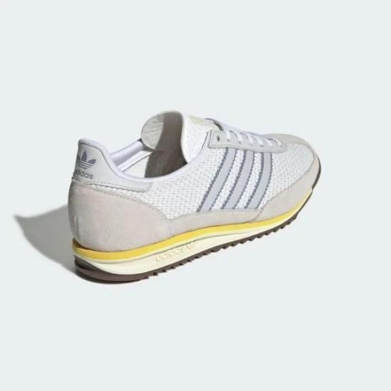 Adidas White Leather Low-Top Sneakers for Men JI0190 DOM