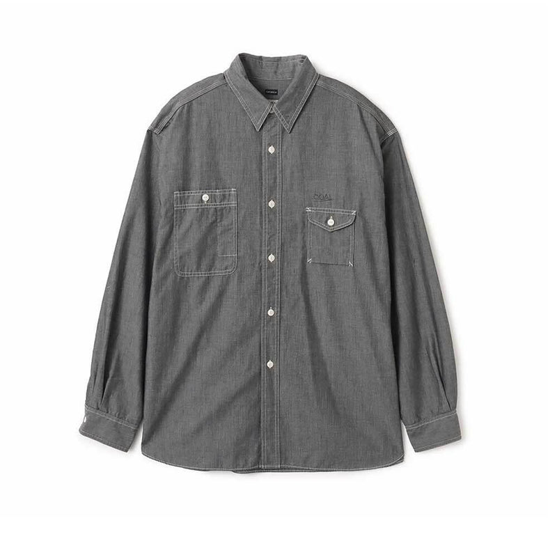 nanamica Regular Collar Chambray Long Sleeve Shirt S26SG011E H