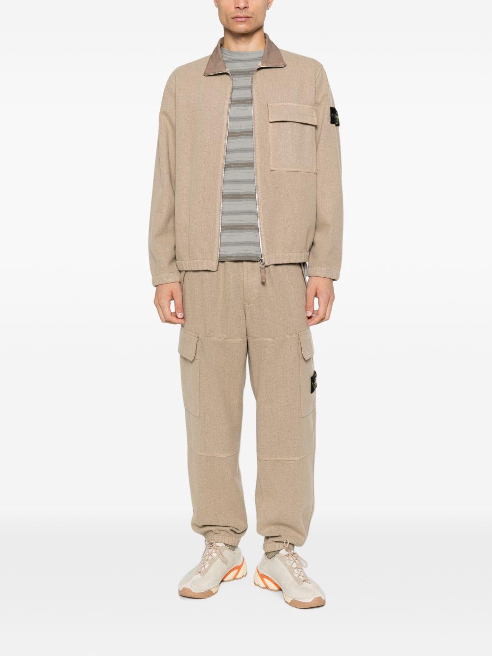 STONE ISLAND Long Sleeve Shirt Jacket Bomber - Gray Men’s