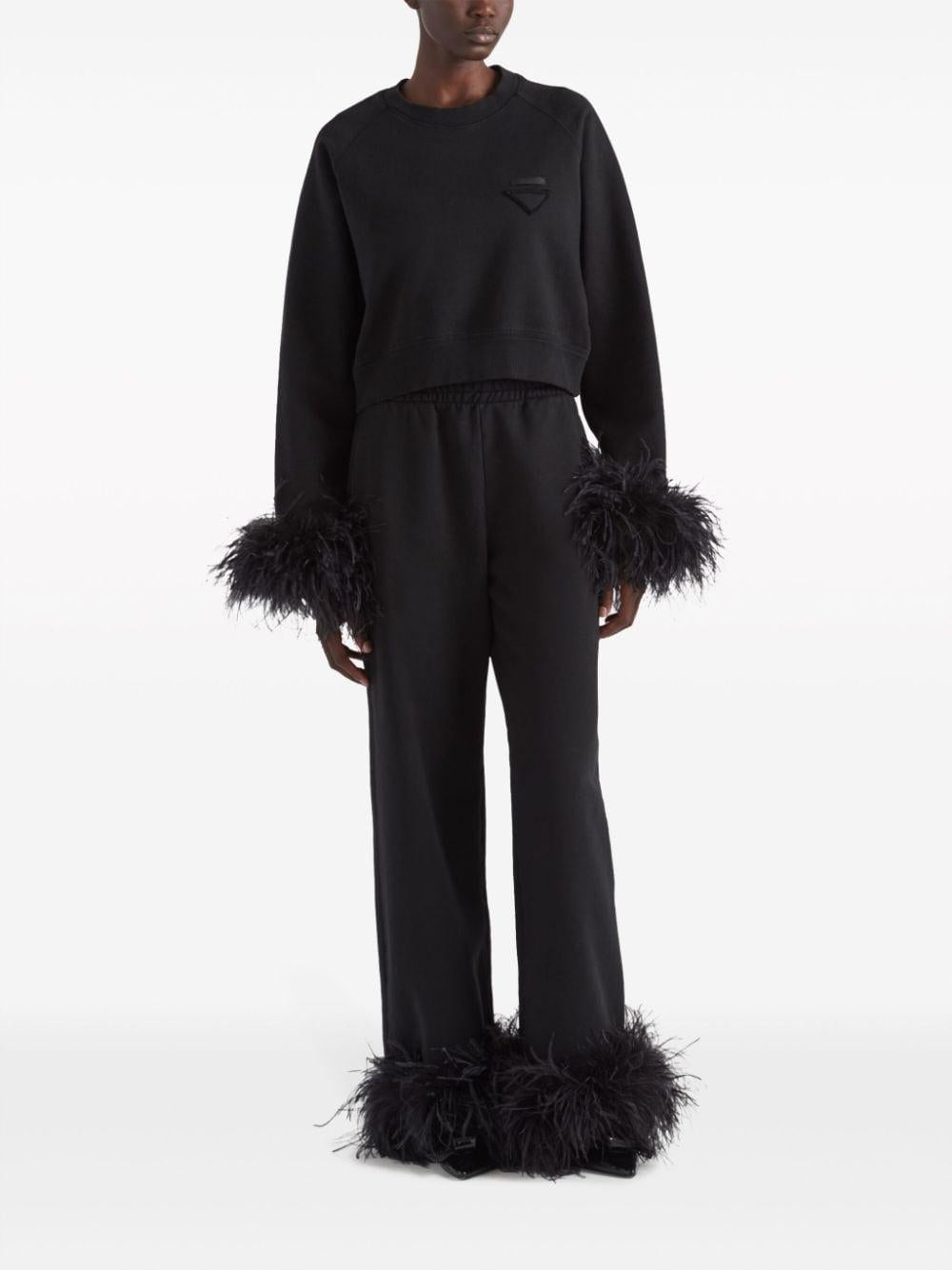 PRADA Black Cropped Trousers